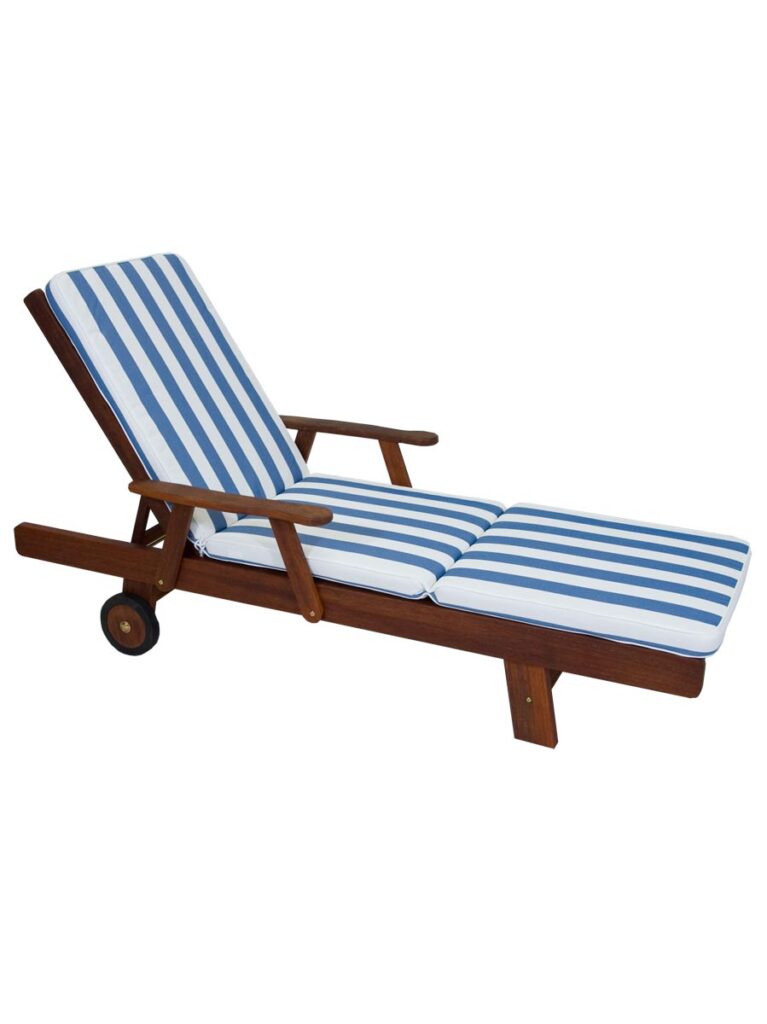 Ocean Stripe Sun Lounge Cushion Outdoor Cushions Online